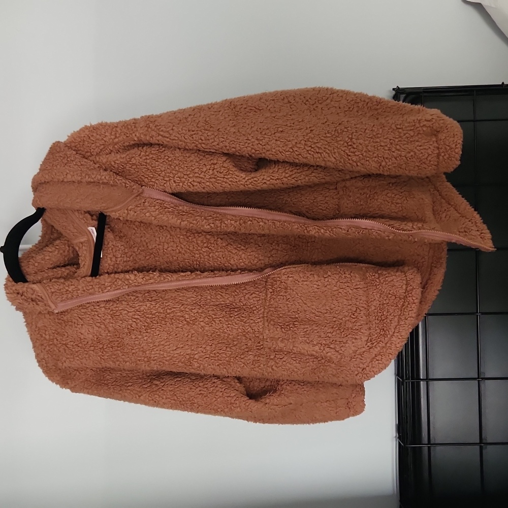 Brown Teddy jacket - Juniors XL